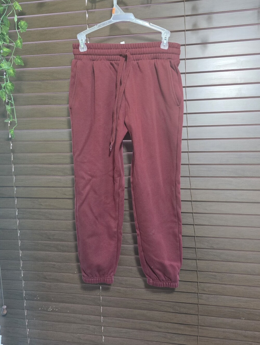 Fabletics Burgundy High-rise Joggers With Pockets Women's Size XS